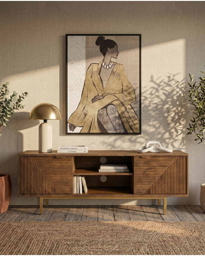 Mueble tv madera mango SANTORINI
