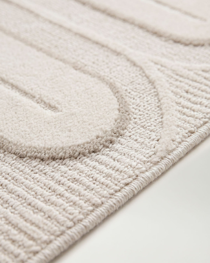 Alfombra crema gris NIUMA