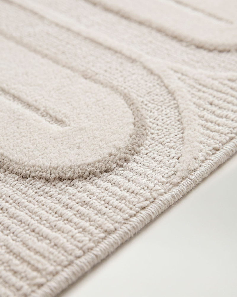 Alfombra crema gris NIUMA | Rey Home