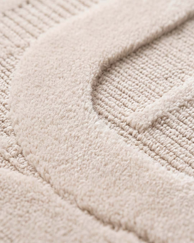 Alfombra crema gris NIUMA
