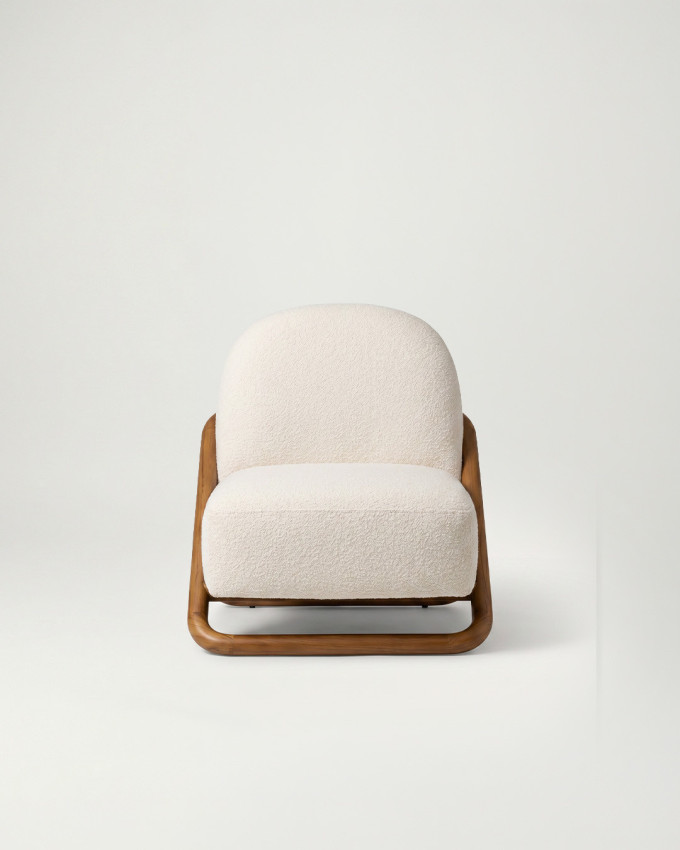 Sillón natural tejido madera TAVORA