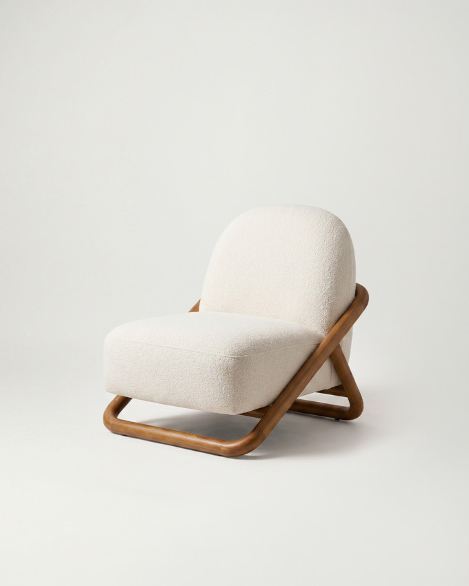 Sillón natural tejido madera TAVORA