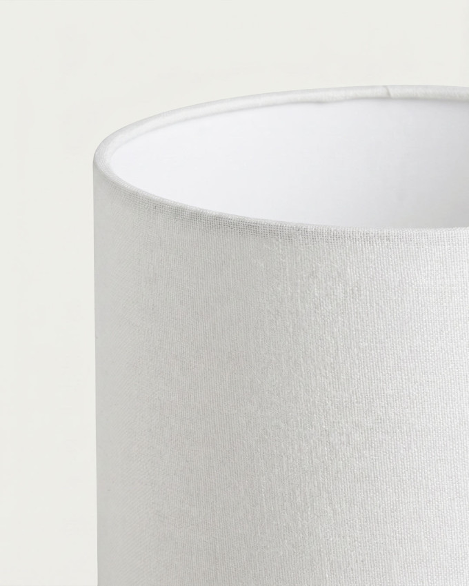 Lámpara de mesa cerámica beige AURVEN