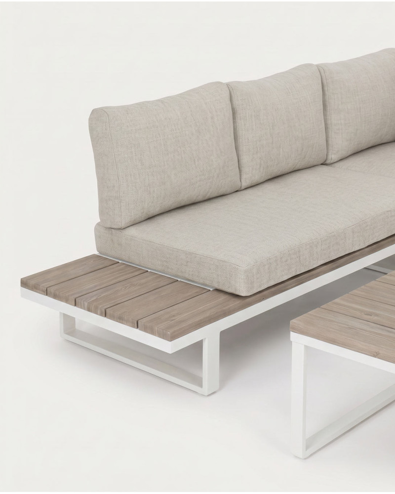 Set modular rinconera y mesita de exterior NALOR detalle