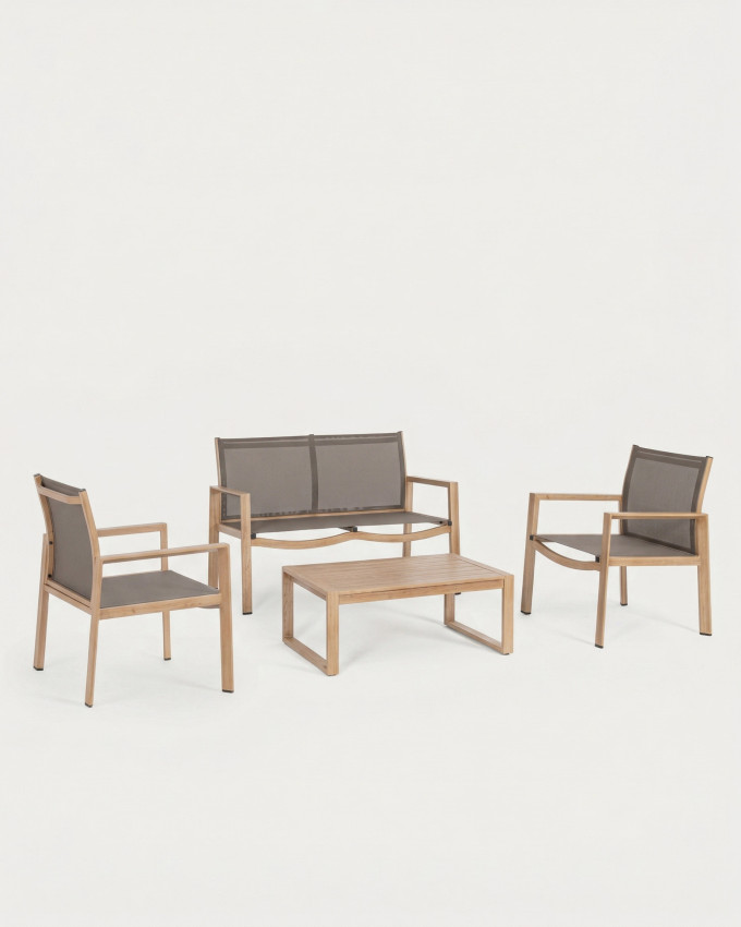 Set sillas y mesas exterior RAVENOR