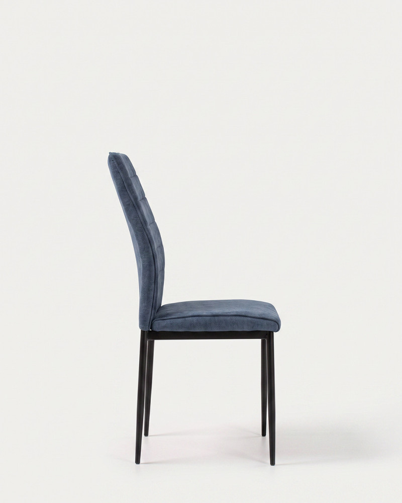 Silla comedor OTOÑO vista lateral azul