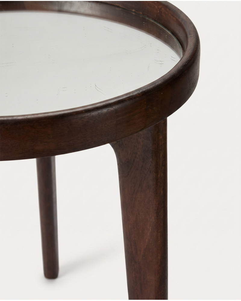 Mesa auxiliar de madera BOSCO detalle