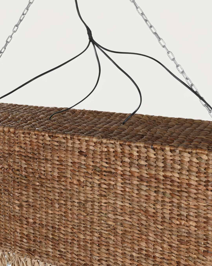 Lámpara techo colgante fibras naturales VELTRO