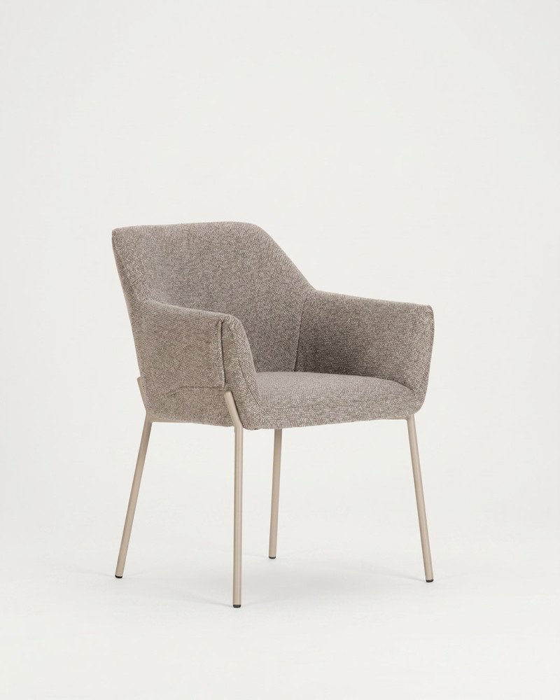 Silla FIONA vista 3/4 gris