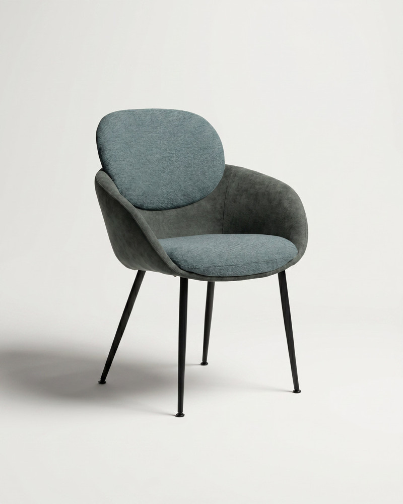 Silla MALTA vista 3/4 verde