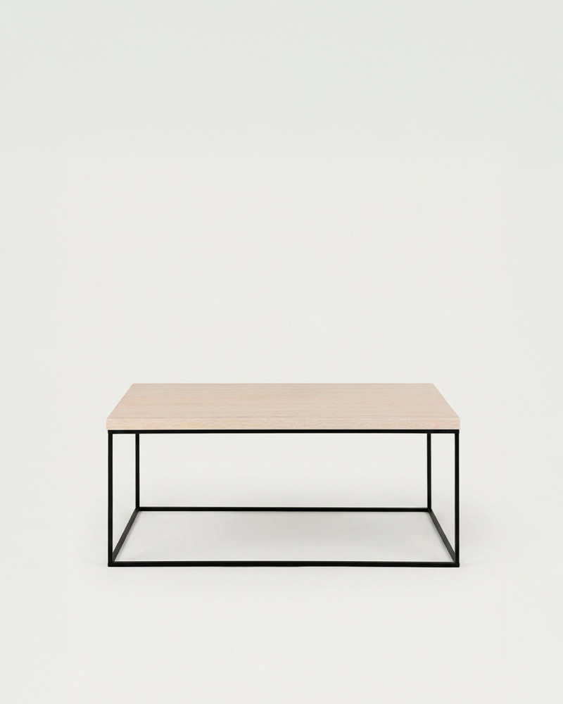 Mesa de centro KOA | Rectangular, estilo industrial con sobre efecto piedra