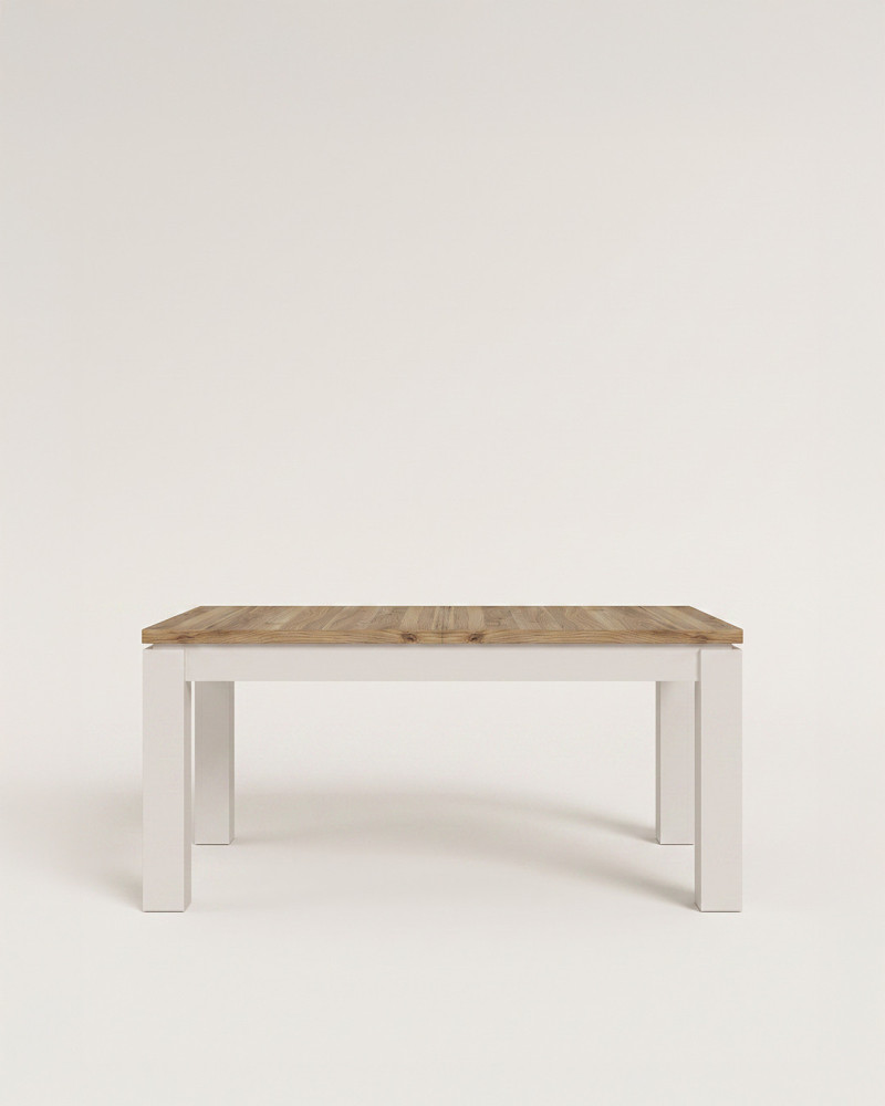 Mesa de comedor extensible OSLO vista frontal