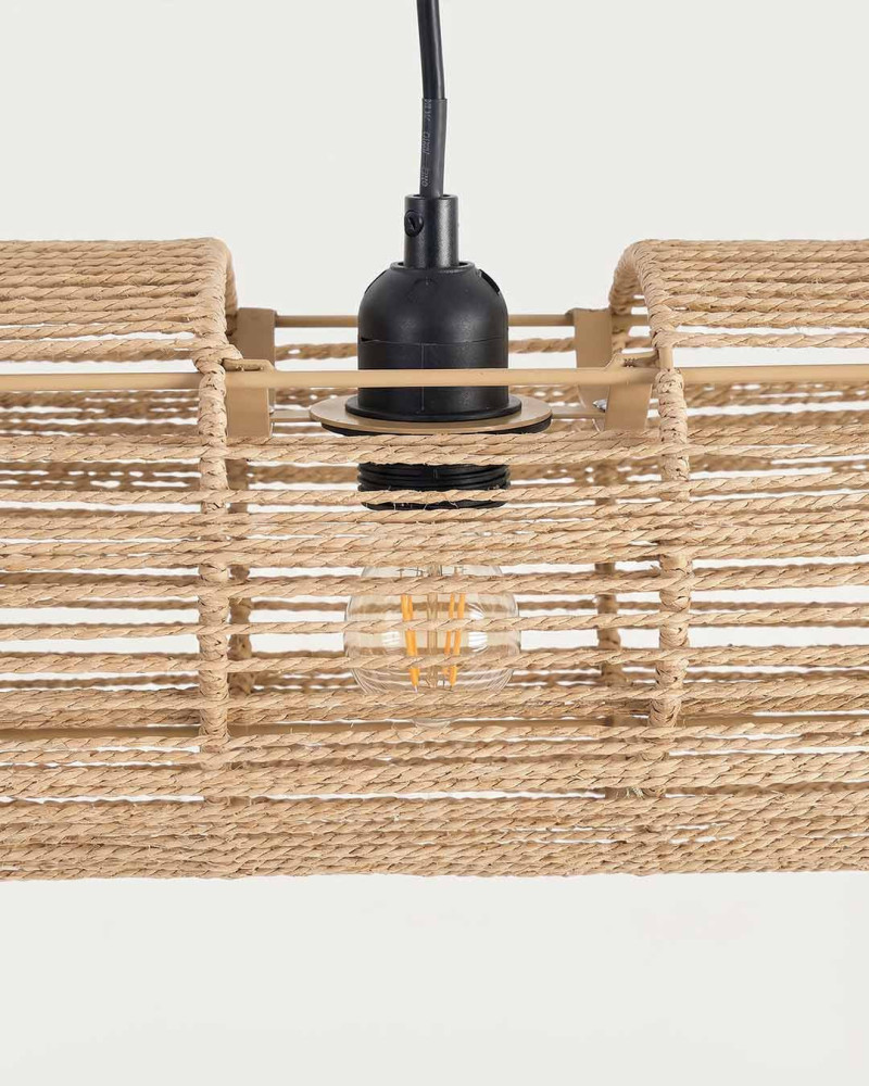 Lámpara techo cilindro cuerda NAVEN detalle