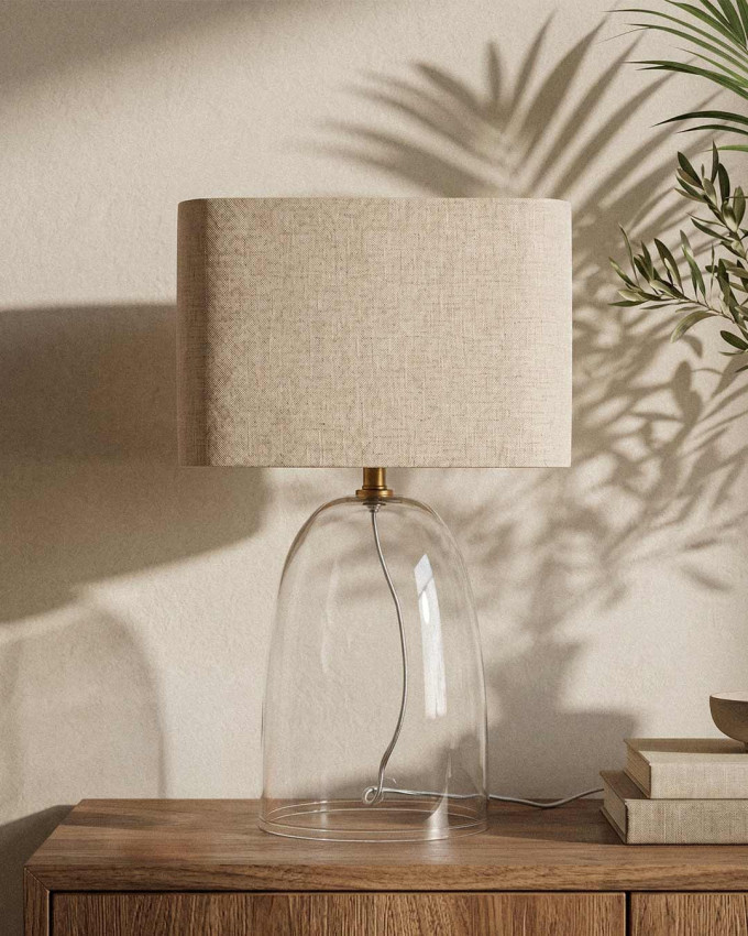 Lampara de mesa cristal BELVIK