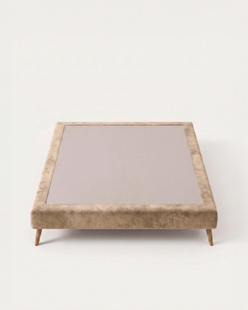 Base Tapizada Taupe | Elegancia y diseño en tu dormitorio | Rey Home