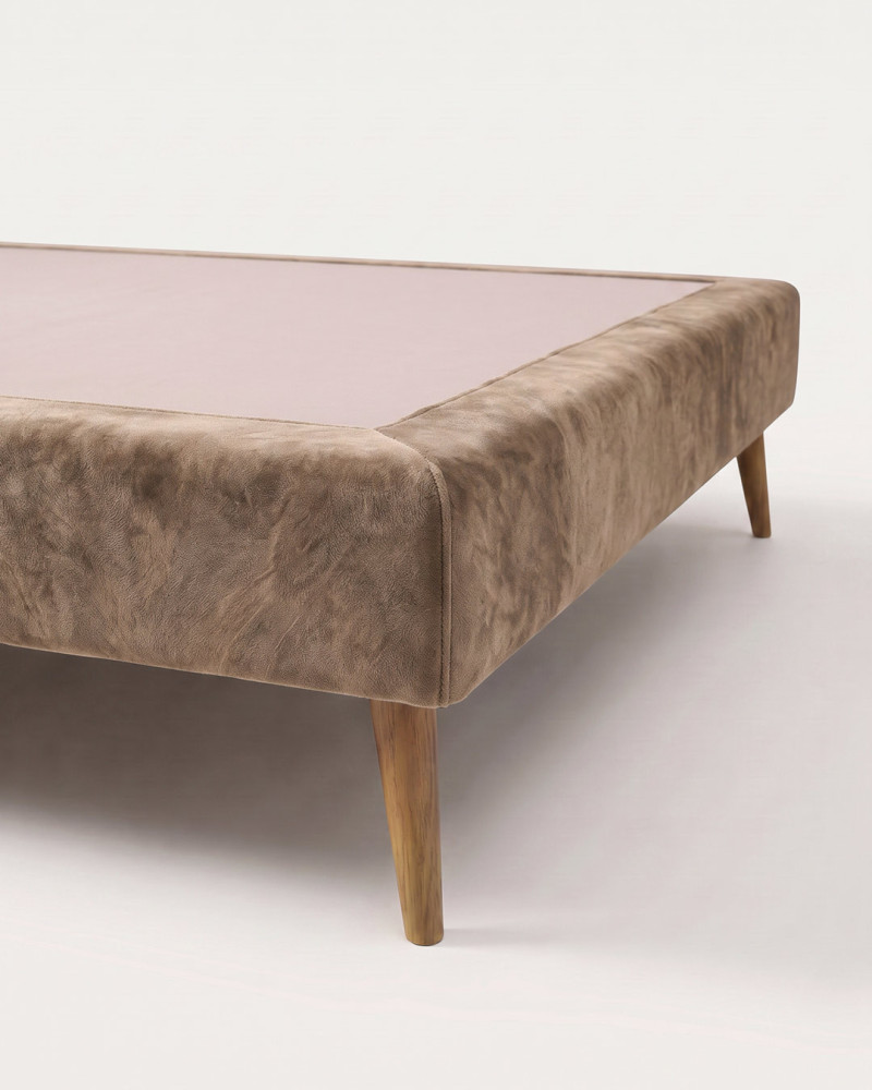 Base Tapizada Taupe | Elegancia y diseño en tu dormitorio | Rey Home