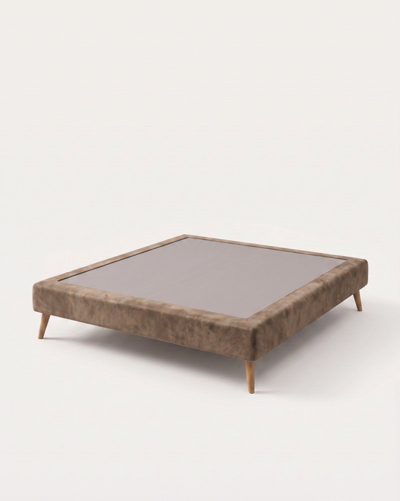 Base Tapizada Taupe | Elegancia y diseño en tu dormitorio | Rey Home