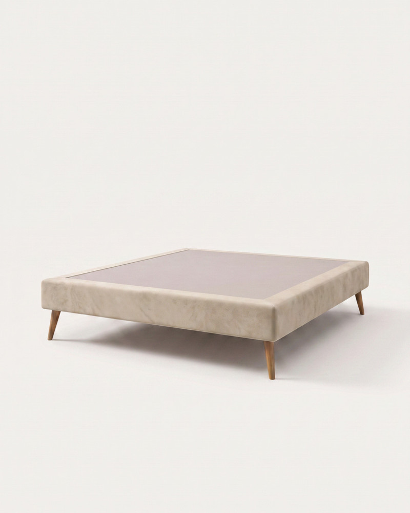 Base Tapizada Taupe | Elegancia y diseño en tu dormitorio | Rey Home