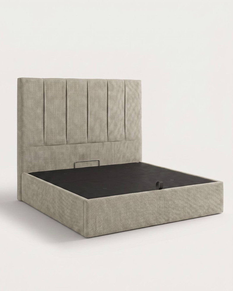 Cama tapizada con canapé abatible TAREN | Rey Home