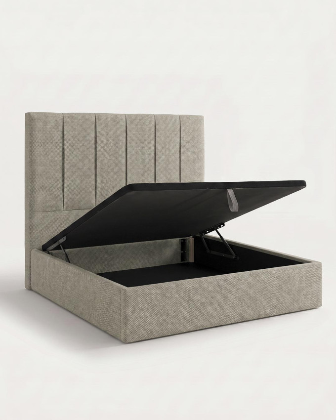 Cama tapizada con canapé abatible TAREN | Rey Home