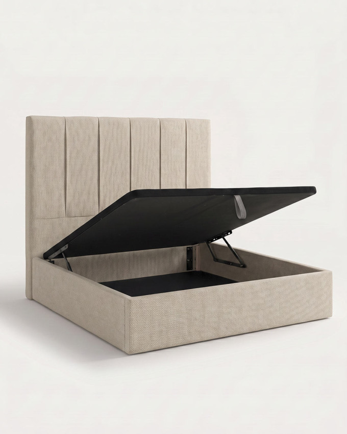 Cama tapizada con canapé abatible TAREN
