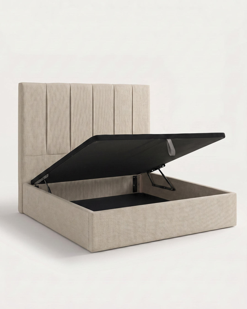 Cama tapizada con canapé abatible TAREN | Rey Home