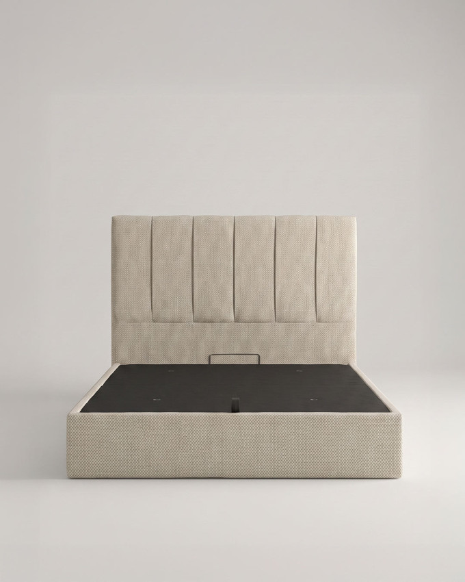Cama tapizada con canapé abatible TAREN
