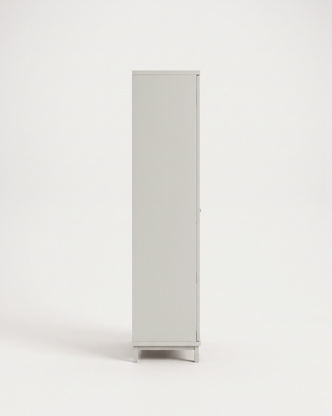 Vitrina 2 puertas cristal patas metálicas LECCE