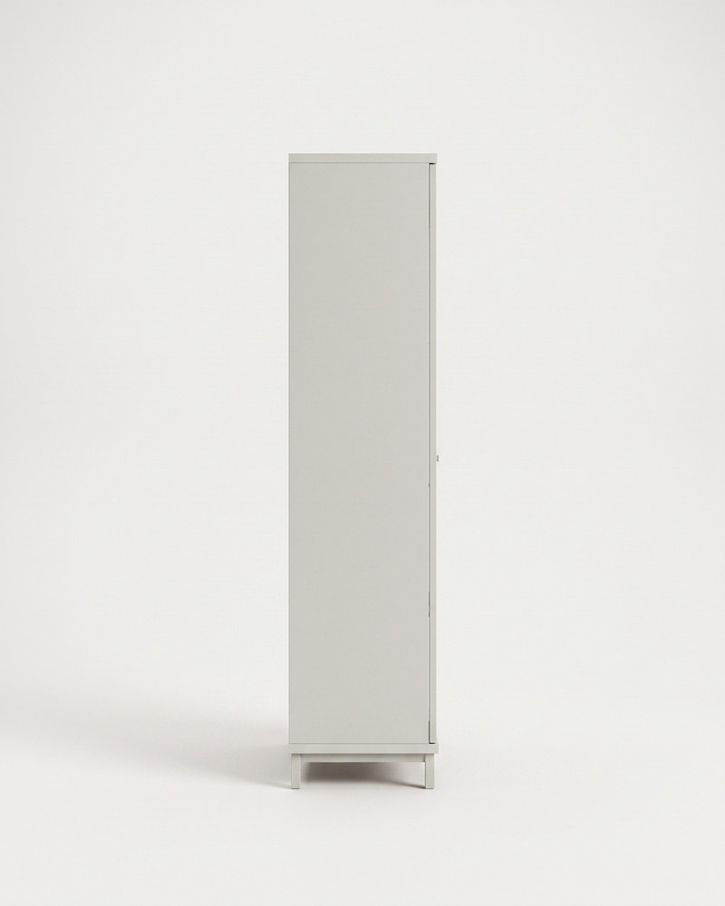 Vitrina 2 puertas cristal patas metálicas LECCE | Rey Home