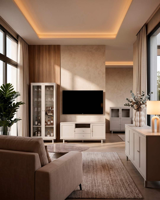 Mueble TV patas metálicas LECCE