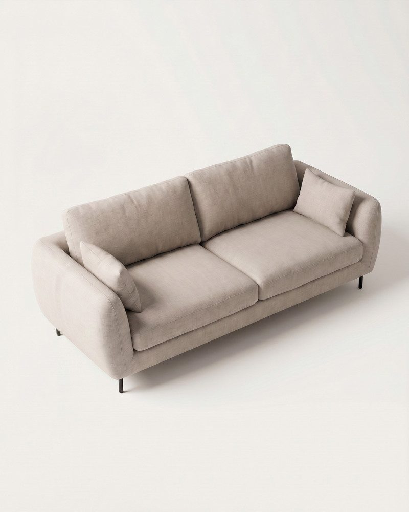 Sofá 3 plazas crema VALTOR | Rey Home