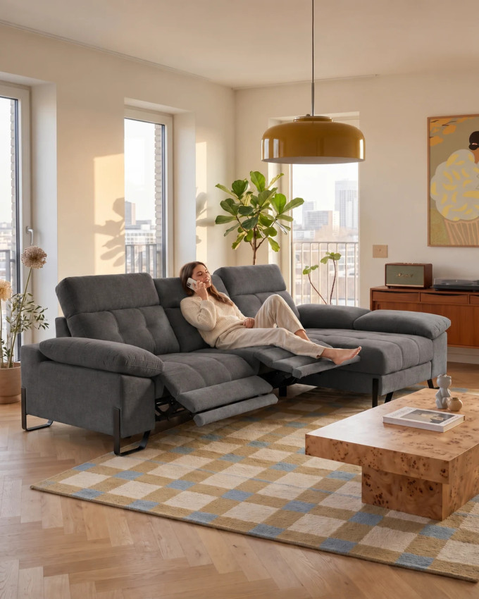 Chaise longue  con 2 relax ARLA