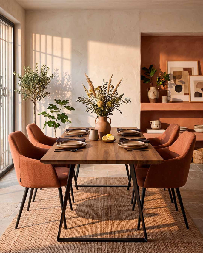 Mesa de comedor rectangular extensible GLASGOW