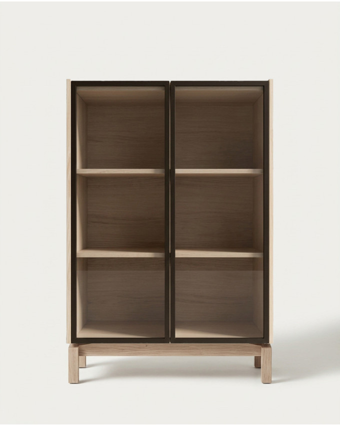 Vitrina baja patas madera LIVIA