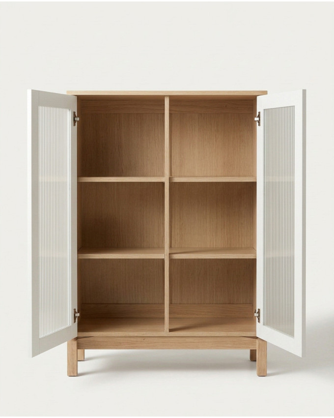 Vitrina baja patas madera LIVIA