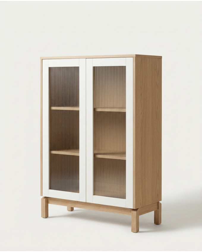 Vitrina baja patas madera LIVIA