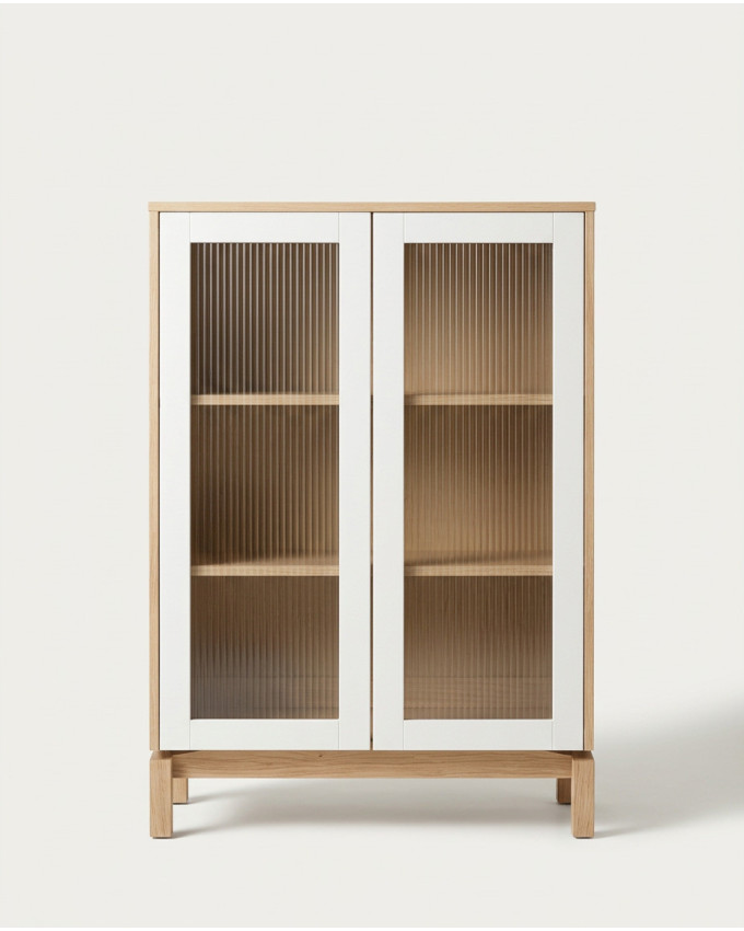 Vitrina baja patas madera LIVIA