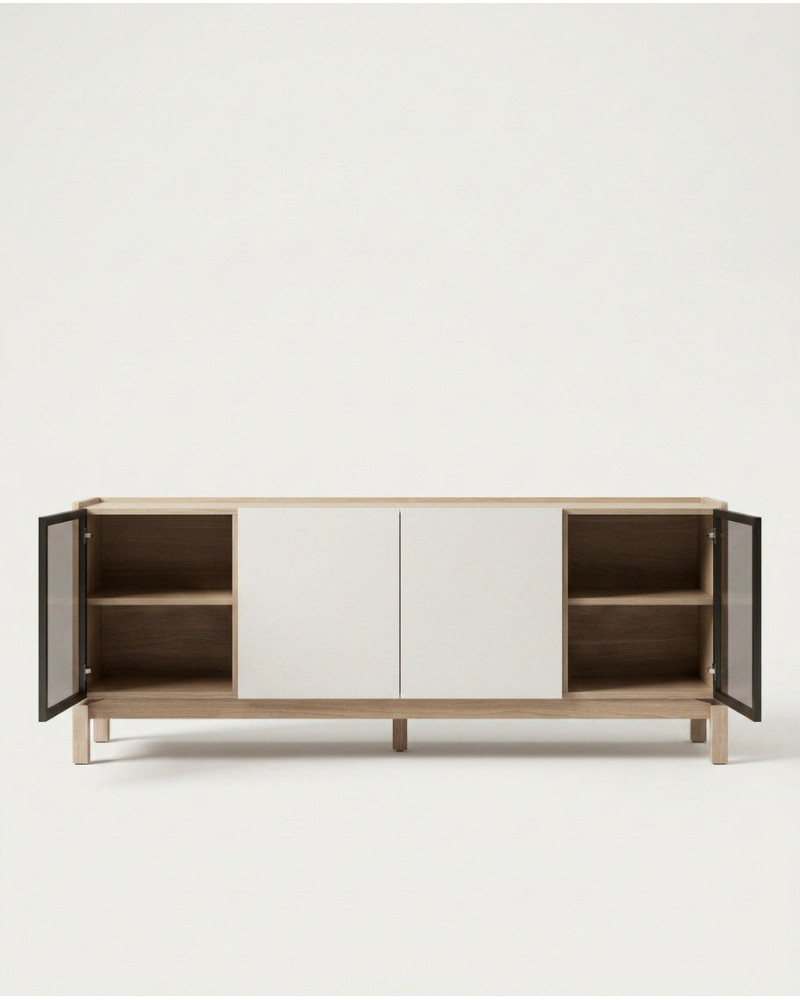 mesa TV 4 puertas con patas LIVIA | Rey Home