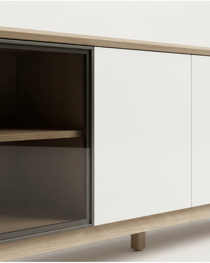 mesa TV 4 puertas con patas LIVIA | Rey Home