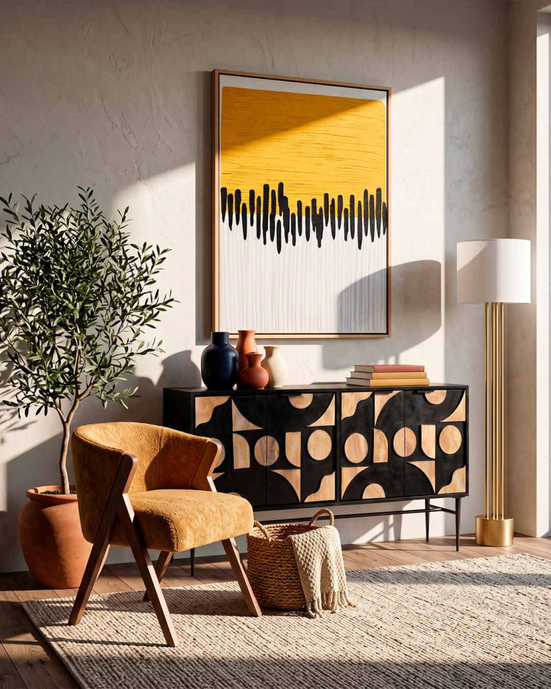 Cuadro abstracto MIDI | Rey Home