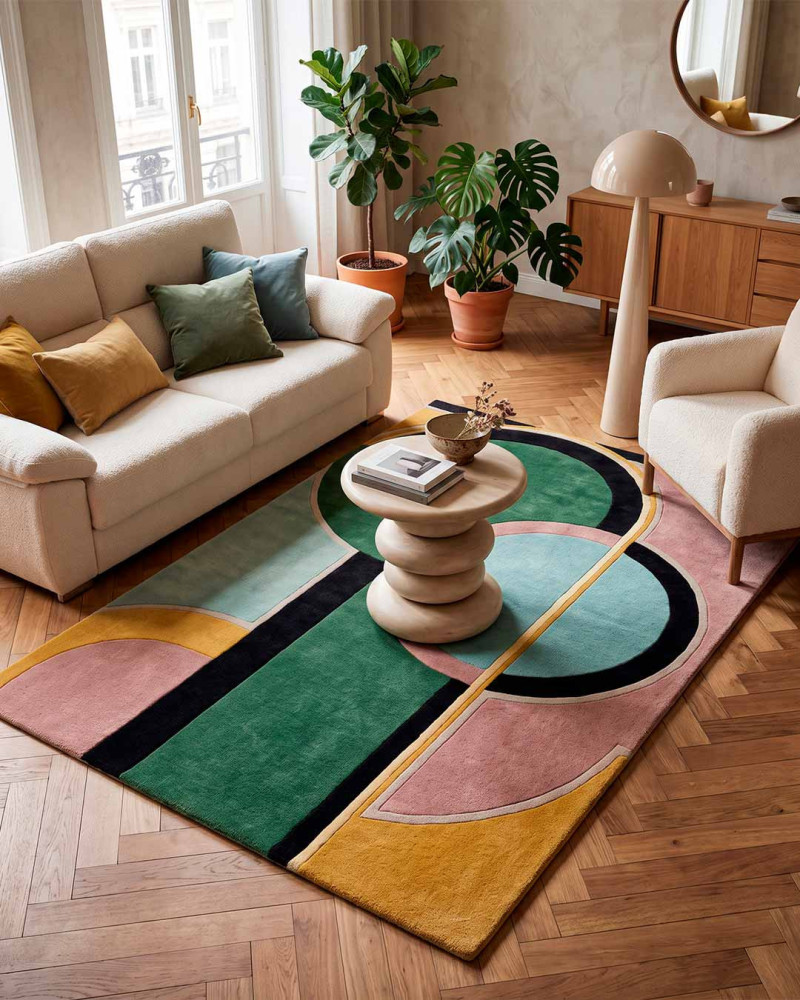 Alfombra abstracta ARCO | Rey Home