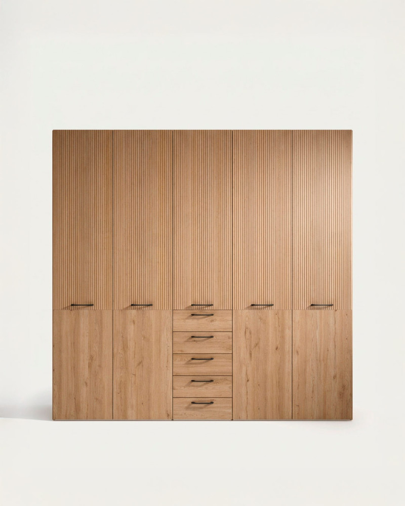 Armario 5 puertas con cajones LIVEN | Rey Home