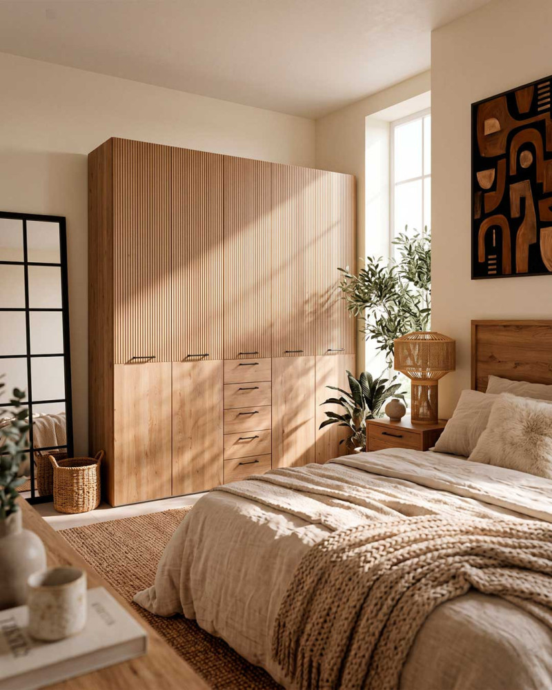 Armario 5 puertas con cajones LIVEN | Rey Home