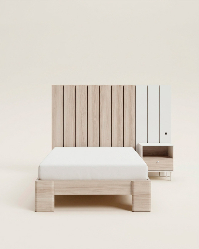 Dormitorio juvenil cama con mesilla SOUL | Rey Home