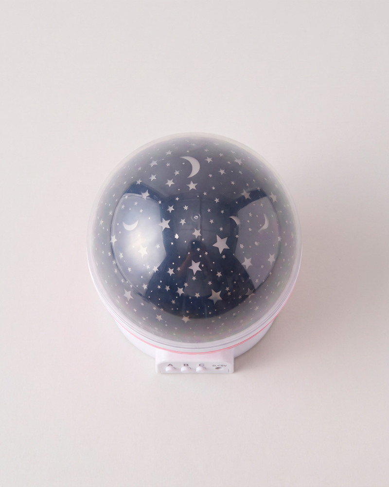 LLz de Noche MAGGI con proyección de estrellas | Rosa y gris | Muebles Rey